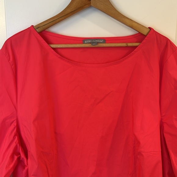 Coal pink Jessica London plus size 26W top with lace trim - Picture 4 of 12